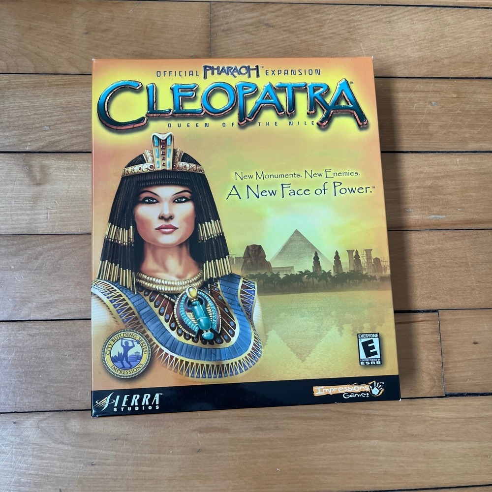 Cleopatra Queen of the Nile Official Pharaoh Expansion PC Big Box Sierra 2000